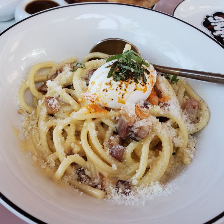 Morning Glory signature dishes Breakfast CarbonaraFrench ToastPork Belly Fried Rice